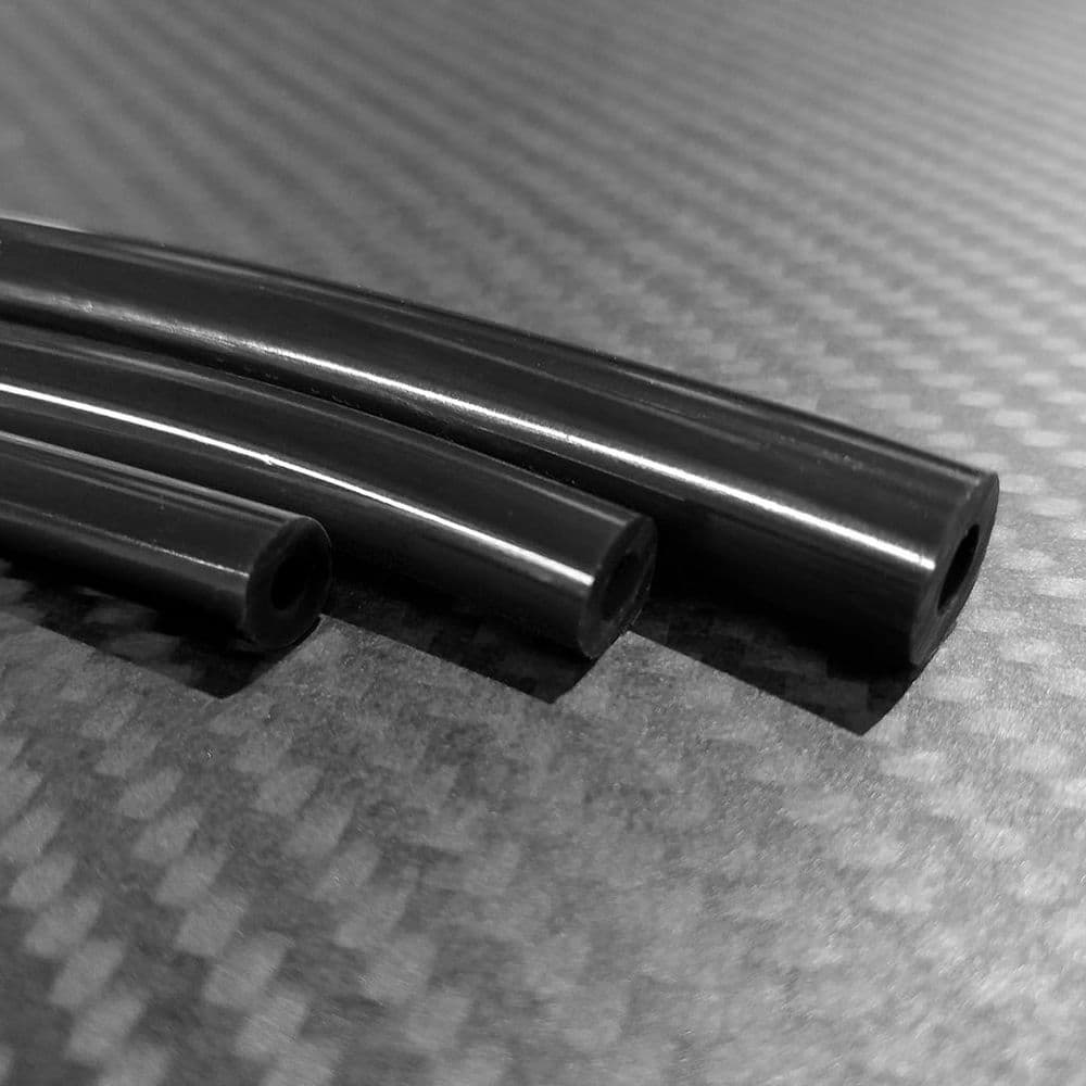 6mm Black Vacuum Silicone Rubber Hose (Per Metre)