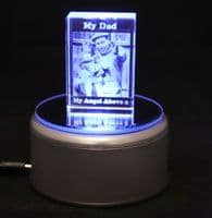 2D Galaxy Photo Crystal  Small 60x40x20mm