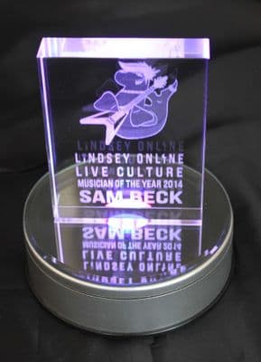 2D Zodiac Photo Crystal Large 100x80x20mm