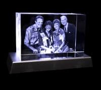 3D Photo Crystal Extra Large Eclipse 150x100x80mm