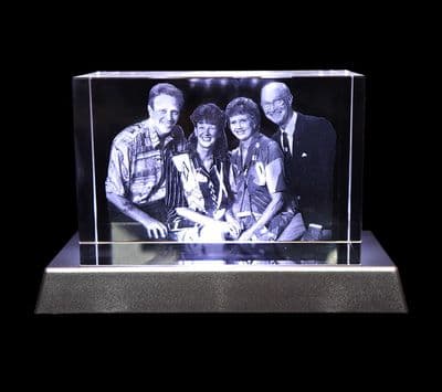3D Photo Crystal Extra Large Eclipse 150x100x80mm
