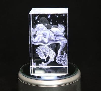 3D Pisces Zodiac Crystal