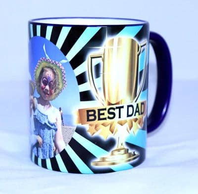Best Dad Award Personalised Colour Photo Mug