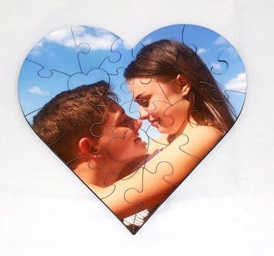 Heart Photo Jigsaw (23 Piece) MDF