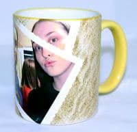 Holiday Beach Postcard Personalised Colour Photo Mug