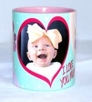 I Love You Mum Personalised Colour Photo Mug
