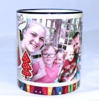 Merry Christmas & Happy New Year Personalised Colour Photo Mug