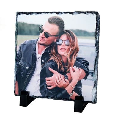 Small Square Personalised Photo Slate