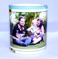 Sunflower Personalised Colour Photo Mug