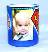Super Step Dad Personalised Colour Photo Mug