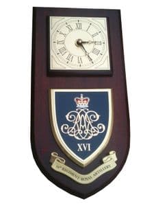 16th Regiment Royal Artillery Wall Plaque Clock