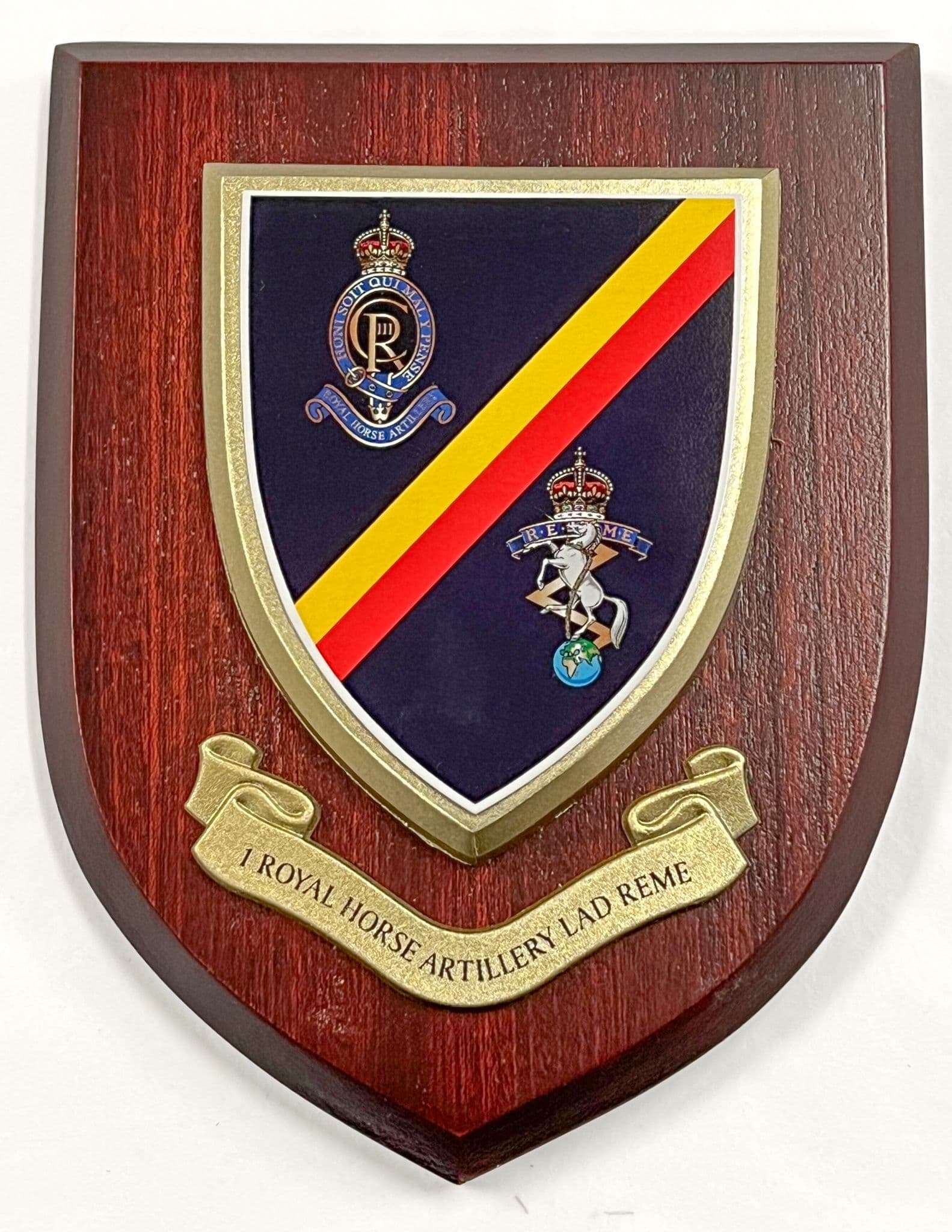 1st Royal Horse Artillery LAD REME Military Wall Plaque Kings Crown