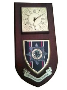 22 Cheshire Regiment Military Wall Plaque and Clock
