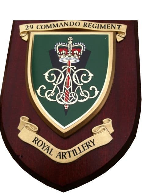 29 Commando Royal Artillery Military Wall Plaque