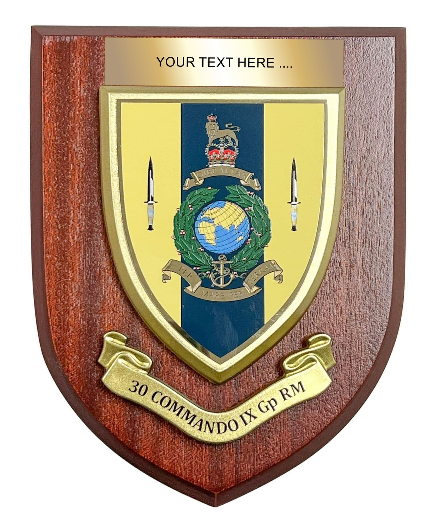 30 Commando IX Gp Royal Marines Wall Plaque Military Shield