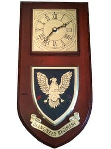 39 Engineers Regimental Wall Plaque Clock