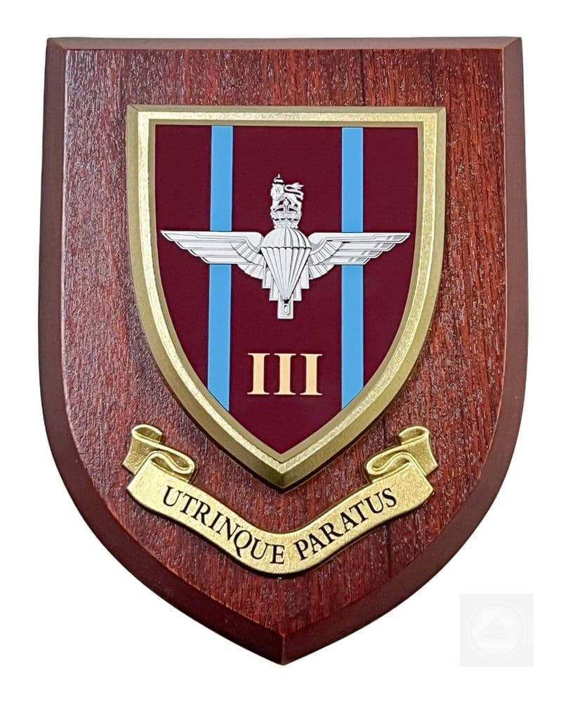 3rd Wing Shield 3rd Parachute Regiment Military Wall Plaque Shield