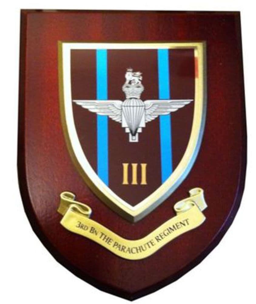 3rd Wing Shield 3rd Parachute Regiment Military Wall Plaque Shield