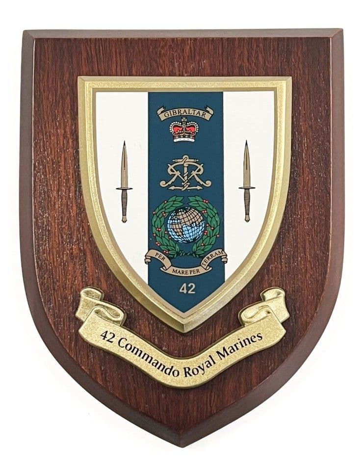 Commando Shield Protector 42 Commando Royal Marines Military Wall Plaque Shield