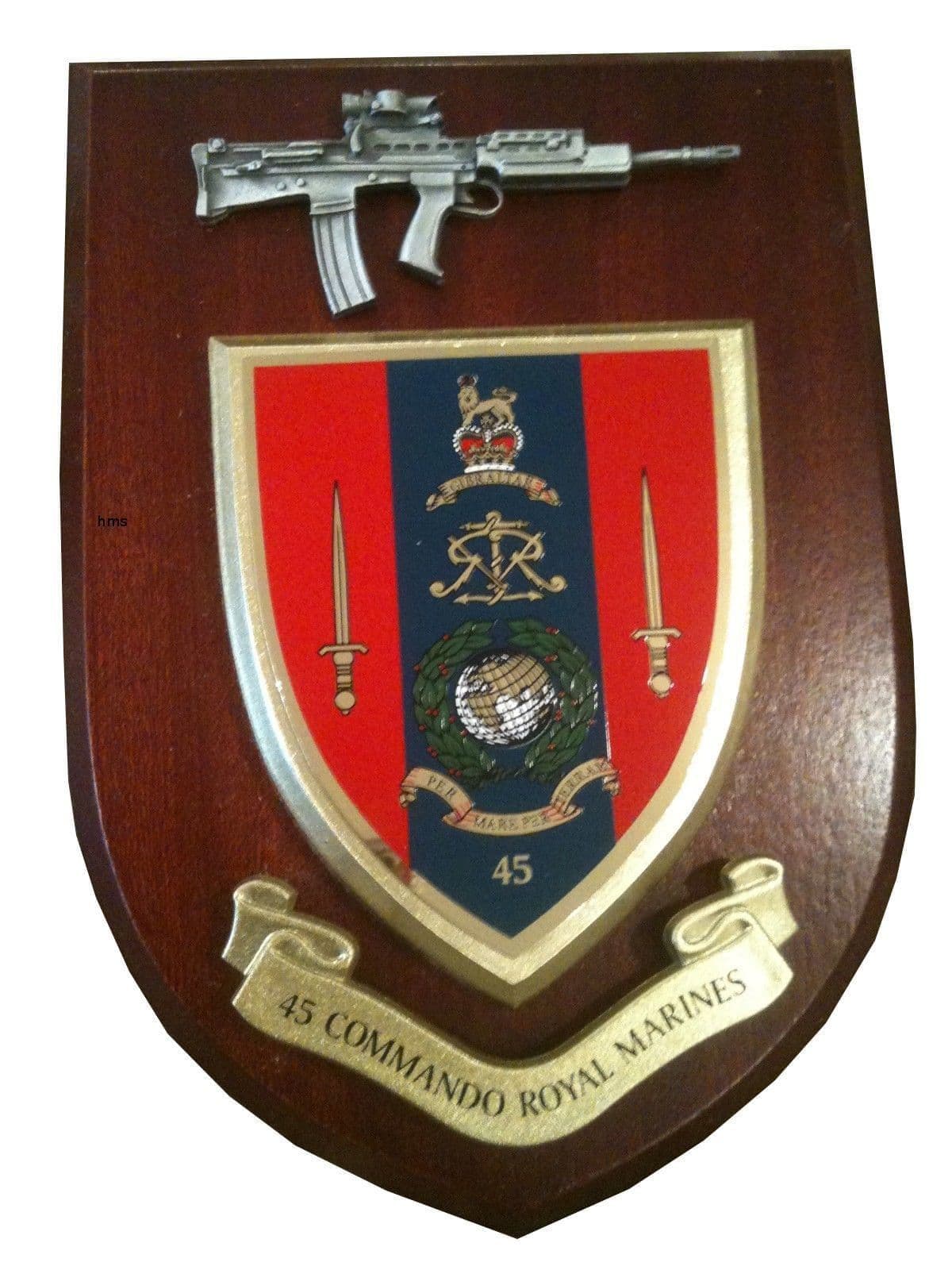 45 Commando Royal Maines Military Wall Plaque Shield