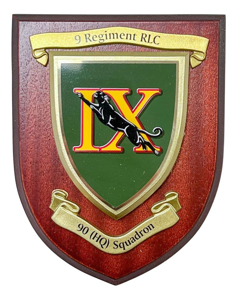 9 Regiment RLC 90 HQ Sqn Military Wall Plaque