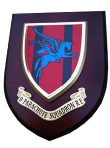9th Parachute Regiment Royal Engineers Regimental Wall Plaque Mess Shield