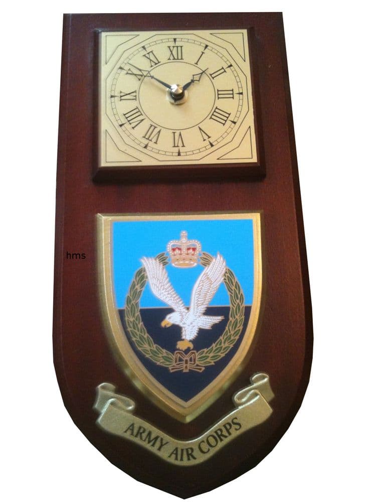 AAC Army Air Corps Regimental Wall Plaque Clock