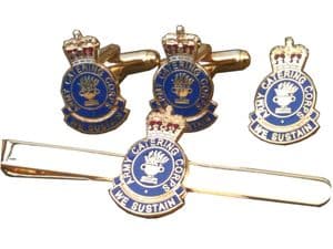 ACC Army Catering Corps Military Gift Set Cufflinks, Tie Clip and Lapel Badge