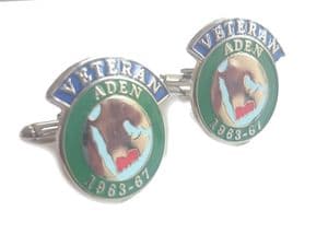 Aden British Armed Forces Veteran Military Cufflinks