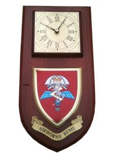 Airborne REME Royal Electrical Mechanical Engineers Regimental Wall Plaque Clock