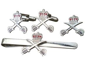Army Physical Training  Regimental Cufflink, Lapel Badge and Tie Clip Military Set