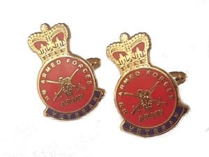 British Army Veteran Armed Forces Military Cufflinks