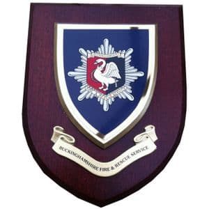 Buckinghamshire Fire & Rescue Service Wall Plaque Shield