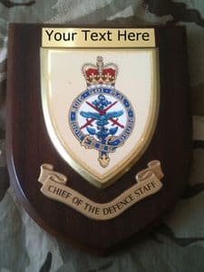 Chief of Defence Staff Personalised Military Wall Plaque