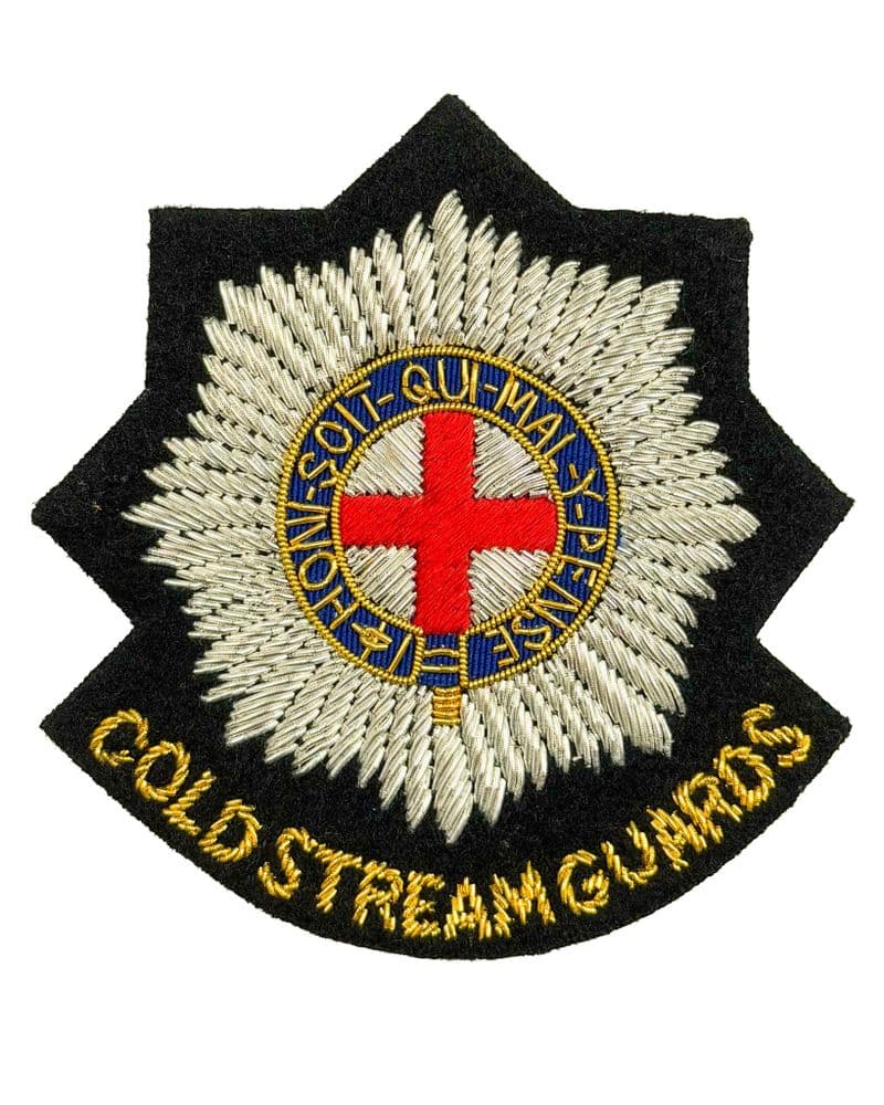 Coldstream Guards Regimental Military Blazer Badge Bullion