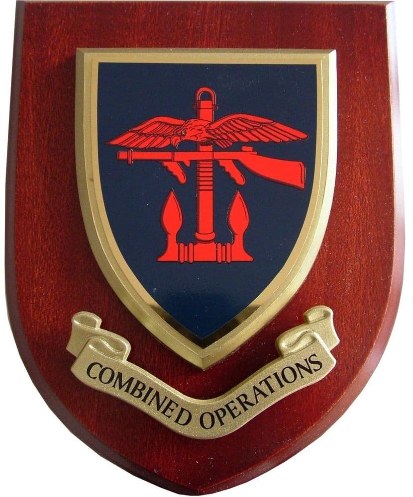 Combined Operations Military Wall Plaque Mess Shield 1