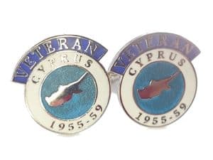 Cyprus British Armed Forces Veteran Military Cufflinks