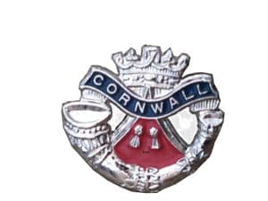 Duke Of Cornwall Regimental Enamel Lapel Badge