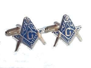 Freemason Masonic G Geometry Square Compass Cufflinks