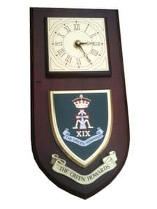 Green Howards Regimental Wall Plaque Clock