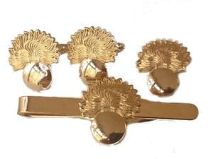 Grenadier Guards Military Gift Set, Cufflinks, Tie Clip, Lapel Badge