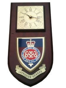 Grenadier Guards Regimental Wall Plaque Clock