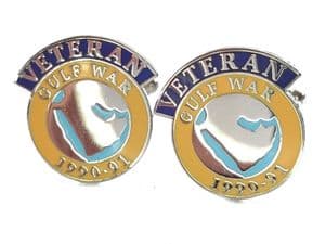 Gulf War British Armed Forces Veteran Military Cufflinks