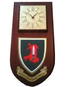 IBS Infantry Battle School Brecon Regimental Wall Plaque Clock