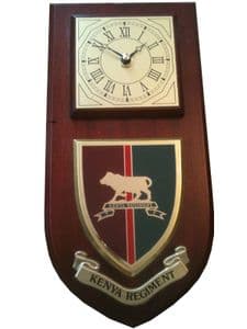 Kenya Regimental Wall Plaque Clock