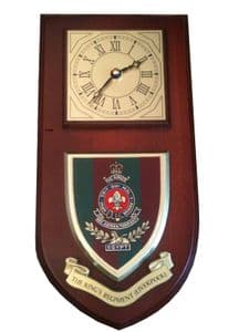 Kings Regiment Liverpool Military Wall Plaque Clock