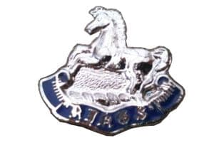 Kings Regiment Liverpool Regimental Military Lapel Badge Horse