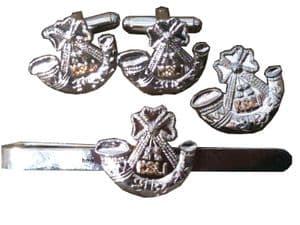 Kings Shropshire Light Infantry KSLI, Gift Set, Cufflinks, Tie Clip, Lapel Badge