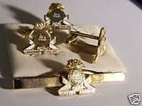 Lancashire Fusiliers Gift Set, Cufflinks, Tie Clip, Lapel Badge