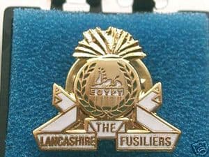Lancashire Fusiliers Regimental Military Lapel Badge